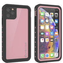 Charger l&#39;image dans la galerie, iPhone 11 Pro Max Waterproof IP68 Case, Punkcase [Pink] [StudStar Series] [Slim Fit] [Dirtproof] (Color in image: pink)
