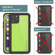 Charger l&#39;image dans la galerie, iPhone 11 Pro Max Waterproof IP68 Case, Punkcase [Light green] [StudStar Series] [Slim Fit] [Dirtproof] (Color in image: Clear.)
