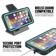 Charger l&#39;image dans la galerie, iPhone 11 Pro Max Waterproof IP68 Case, Punkcase [Teal] [StudStar Series] [Slim Fit] (Color in image: black)
