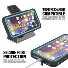 Charger l&#39;image dans la galerie, iPhone 11 Pro Waterproof IP68 Case, Punkcase [Light blue] [StudStar Series] [Slim Fit] [Dirtproof] (Color in image: Clear.)
