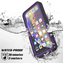 Charger l&#39;image dans la galerie, iPhone 11 Pro Max Waterproof IP68 Case, Punkcase [Purple] [StudStar Series] [Slim Fit] [Dirtproof] (Color in image: Clear.)
