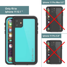 Charger l&#39;image dans la galerie, iPhone 11 Waterproof IP68 Case, Punkcase [Teal] [StudStar Series] [Slim Fit] (Color in image: white)
