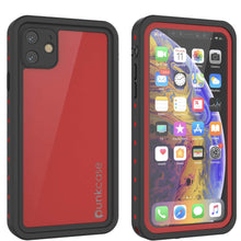 Charger l&#39;image dans la galerie, iPhone 11 Waterproof IP68 Case, Punkcase [Red] [StudStar Series] [Slim Fit] (Color in image: red)
