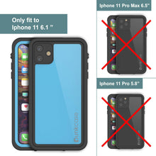 Charger l&#39;image dans la galerie, iPhone 11 Waterproof IP68 Case, Punkcase [Light blue] [StudStar Series] [Slim Fit] [Dirtproof] (Color in image: purple)
