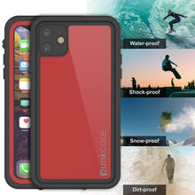 Charger l&#39;image dans la galerie, iPhone 11 Waterproof IP68 Case, Punkcase [Red] [StudStar Series] [Slim Fit] (Color in image: purple)
