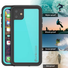 Charger l&#39;image dans la galerie, iPhone 11 Waterproof IP68 Case, Punkcase [Teal] [StudStar Series] [Slim Fit] (Color in image: purple)
