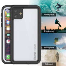 Charger l&#39;image dans la galerie, iPhone 11 Waterproof IP68 Case, Punkcase [White] [StudStar Series] [Slim Fit] [Dirtproof] (Color in image: red)
