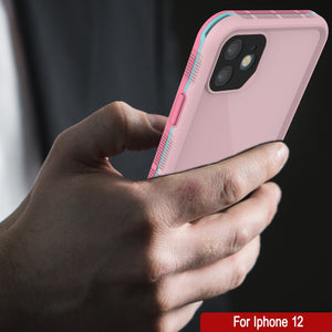 Punkcase iPhone 13 Waterproof Case [Aqua Series] Armor Cover [Pink] 