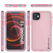 Load image into Gallery viewer, Punkcase iPhone 13 Waterproof Case [Aqua Series] Armor Cover [Pink] (Color in image: Teal)
