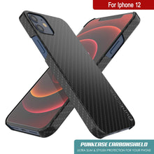 Charger l&#39;image dans la galerie, iPhone 12 Case, Punkcase CarbonShield, Heavy Duty &amp; Ultra Thin 2 Piece Dual Layer [shockproof] 
