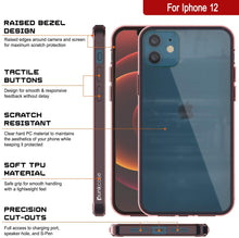 Charger l&#39;image dans la galerie, iPhone 12 Case Punkcase® LUCID 2.0 Crystal Pink Series w/ PUNK SHIELD Screen Protector | Ultra Fit (Color in image: black)
