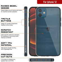 Charger l&#39;image dans la galerie, iPhone 12 Case Punkcase® LUCID 2.0 Clear Series Series w/ PUNK SHIELD Screen Protector | Ultra Fit (Color in image: teal)
