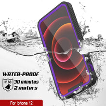 Load image into Gallery viewer, iPhone 12  Waterproof Case, Punkcase [Extreme Series] Armor Cover W/ Built In Screen Protector [Purple] (Color in image: Teal)
