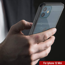 Charger l&#39;image dans la galerie, iPhone 12 Mini Case Punkcase® LUCID 2.0 Crystal Black Series w/ PUNK SHIELD Screen Protector | Ultra Fit (Color in image: pink)
