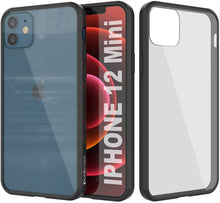 Charger l&#39;image dans la galerie, iPhone 12 Mini Case Punkcase® LUCID 2.0 Black Series w/ PUNK SHIELD Screen Protector | Ultra Fit (Color in image: black)
