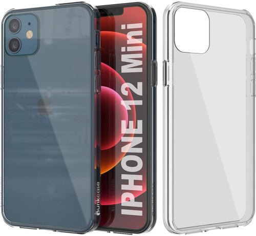 iPhone 12 Mini Case Punkcase® LUCID 2.0 Clear Series Series w/ PUNK SHIELD Screen Protector | Ultra Fit (Color in image: clear)