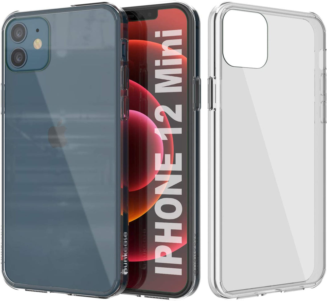 iPhone 12 Mini Case Punkcase® LUCID 2.0 Clear Series Series w/ PUNK SHIELD Screen Protector | Ultra Fit (Color in image: clear)