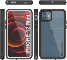 Charger l&#39;image dans la galerie, iPhone 12 Mini Waterproof Case, Punkcase [Extreme Series] Armor Cover W/ Built In Screen Protector [White] (Color in image: White)
