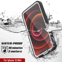 Charger l&#39;image dans la galerie, iPhone 12 Mini Waterproof Case, Punkcase [Extreme Series] Armor Cover W/ Built In Screen Protector [White] (Color in image: Light Green)

