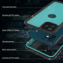 Load image into Gallery viewer, iPhone 12 Mini Waterproof IP68 Case, Punkcase [Teal] [StudStar Series] [Slim Fit] (Color in image: Pink)
