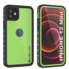 Load image into Gallery viewer, iPhone 12 Mini Waterproof IP68 Case, Punkcase [Light green] [StudStar Series] [Slim Fit] [Dirtproof] (Color in image: Light Green)
