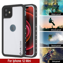 Load image into Gallery viewer, iPhone 12 Mini Waterproof IP68 Case, Punkcase [White] [StudStar Series] [Slim Fit] [Dirtproof] (Color in image: Red)
