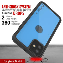 Load image into Gallery viewer, iPhone 12 Mini Waterproof IP68 Case, Punkcase [Light blue] [StudStar Series] [Slim Fit] [Dirtproof] (Color in image: Purple)
