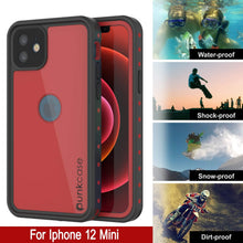 Load image into Gallery viewer, iPhone 12 Mini Waterproof IP68 Case, Punkcase [Red] [StudStar Series] [Slim Fit] (Color in image: Purple)
