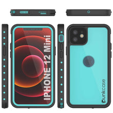 Load image into Gallery viewer, iPhone 12 Mini Waterproof IP68 Case, Punkcase [Teal] [StudStar Series] [Slim Fit] (Color in image: Black)
