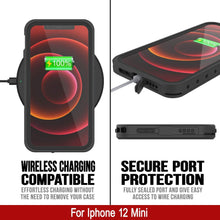 Load image into Gallery viewer, iPhone 12 Mini Waterproof IP68 Case, Punkcase [Black] [StudStar Series] [Slim Fit] (Color in image: Purple)
