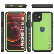 Load image into Gallery viewer, iPhone 12 Mini Waterproof IP68 Case, Punkcase [Light green] [StudStar Series] [Slim Fit] [Dirtproof] (Color in image: White)
