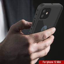 Load image into Gallery viewer, iPhone 12 Mini Waterproof IP68 Case, Punkcase [Black] [StudStar Series] [Slim Fit] (Color in image: Light Blue)
