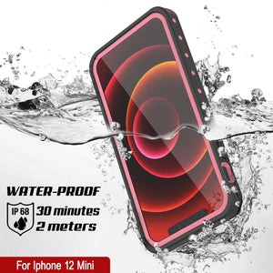 iPhone 12 Mini Waterproof IP68 Case, Punkcase [Pink] [StudStar Series] [Slim Fit] [Dirtproof] (Color in image: Teal)