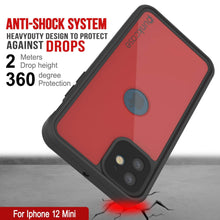 Load image into Gallery viewer, iPhone 12 Mini Waterproof IP68 Case, Punkcase [Red] [StudStar Series] [Slim Fit] (Color in image: Black)
