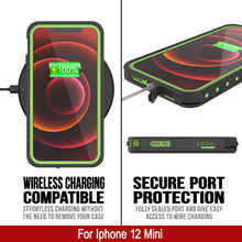 Load image into Gallery viewer, iPhone 12 Mini Waterproof IP68 Case, Punkcase [Light green] [StudStar Series] [Slim Fit] [Dirtproof] (Color in image: Red)
