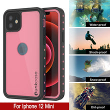 Load image into Gallery viewer, iPhone 12 Mini Waterproof IP68 Case, Punkcase [Pink] [StudStar Series] [Slim Fit] [Dirtproof] (Color in image: Purple)
