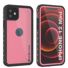 Load image into Gallery viewer, iPhone 12 Mini Waterproof IP68 Case, Punkcase [Pink] [StudStar Series] [Slim Fit] [Dirtproof] (Color in image: Pink)
