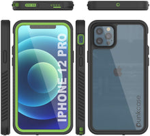 Charger l&#39;image dans la galerie, iPhone 12 Pro Waterproof Case, Punkcase [Extreme Series] Armor Cover W/ Built In Screen Protector [Light Green] (Color in image: Red)

