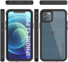 Charger l&#39;image dans la galerie, iPhone 12 Pro Waterproof Case, Punkcase [Extreme Series] Armor Cover W/ Built In Screen Protector [Black] (Color in image: Red)
