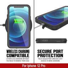 Charger l&#39;image dans la galerie, iPhone 12 Pro Waterproof Case, Punkcase [Extreme Series] Armor Cover W/ Built In Screen Protector [Pink] (Color in image: Purple)
