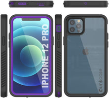 Charger l&#39;image dans la galerie, iPhone 12 Pro Waterproof Case, Punkcase [Extreme Series] Armor Cover W/ Built In Screen Protector [Purple] (Color in image: Red)
