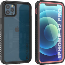 Charger l&#39;image dans la galerie, iPhone 12 Pro Waterproof Case, Punkcase [Extreme Series] Armor Cover W/ Built In Screen Protector [Pink] (Color in image: Pink)
