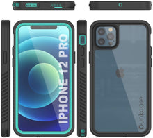 Charger l&#39;image dans la galerie, iPhone 12 Pro Waterproof Case, Punkcase [Extreme Series] Armor Cover W/ Built In Screen Protector [Teal] (Color in image: Red)

