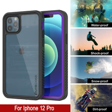 Charger l&#39;image dans la galerie, iPhone 12 Pro Waterproof Case, Punkcase [Extreme Series] Armor Cover W/ Built In Screen Protector [Purple] (Color in image: Pink)
