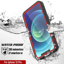 Charger l&#39;image dans la galerie, iPhone 12 Pro Waterproof Case, Punkcase [Extreme Series] Armor Cover W/ Built In Screen Protector [Red] (Color in image: Pink)
