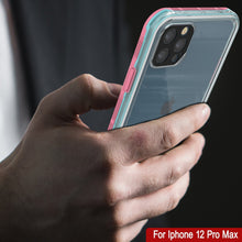 Load image into Gallery viewer, Punkcase iPhone 13 Pro Max Waterproof Case [Aqua Series] Armor Cover [Clear Pink] [Clear Back] 
