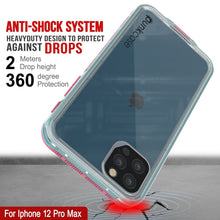Load image into Gallery viewer, ANTI-SHOCK SYSTEM HEAVYDUTY DESIGN TO PROTECT y AGAINST DROPS Meters Drop height 3 6 degree rclecion fl For Iphone 12 Pro Max  (Color in image: Clear Black)
