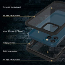 Charger l&#39;image dans la galerie, iPhone 12 Pro Max Waterproof Case, Punkcase [Extreme Series] Armor Cover W/ Built In Screen Protector [Black] (Color in image: Teal)
