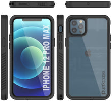Charger l&#39;image dans la galerie, iPhone 12 Pro Max Waterproof Case, Punkcase [Extreme Series] Armor Cover W/ Built In Screen Protector [Black] (Color in image: Red)
