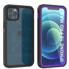 Charger l&#39;image dans la galerie, iPhone 12 Pro Max Waterproof Case, Punkcase [Extreme Series] Armor Cover W/ Built In Screen Protector [Purple] (Color in image: Purple)
